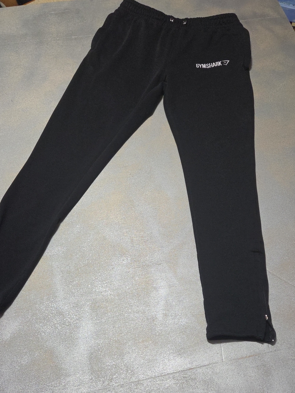Gymshark Black Joggers with White Logo